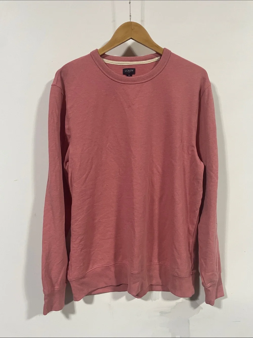 J. Crew Lightweight Crewneck Sweatshirt in Rose